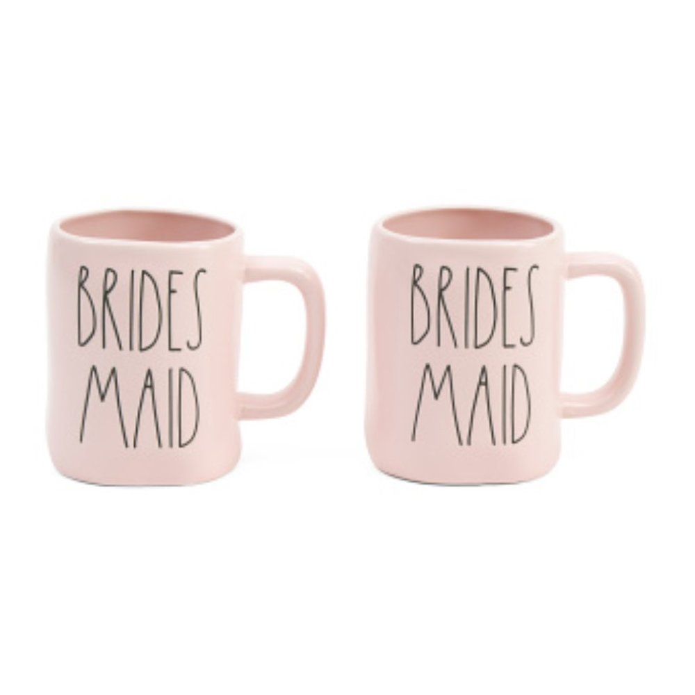 NIB RAE DUNN Set Of 2 Bridesmaid Mugs